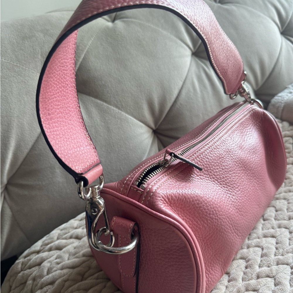Naturalizer Pink Shoulder Bag with Metallic Finish - Picture 2 of 2